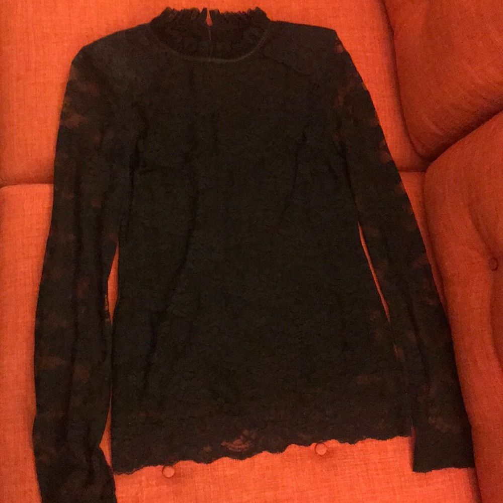 Forever 21 sexy black lace top